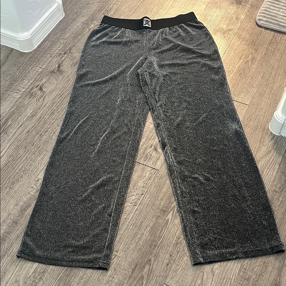 Y2K juicy  Couture glitter lounge pants wide leg
